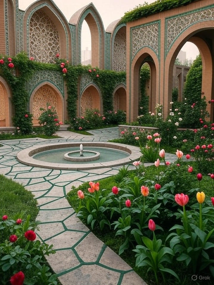 طراحی روف گاردن با معماری ایرانی: تلفیقی از سنت و مدرنیته