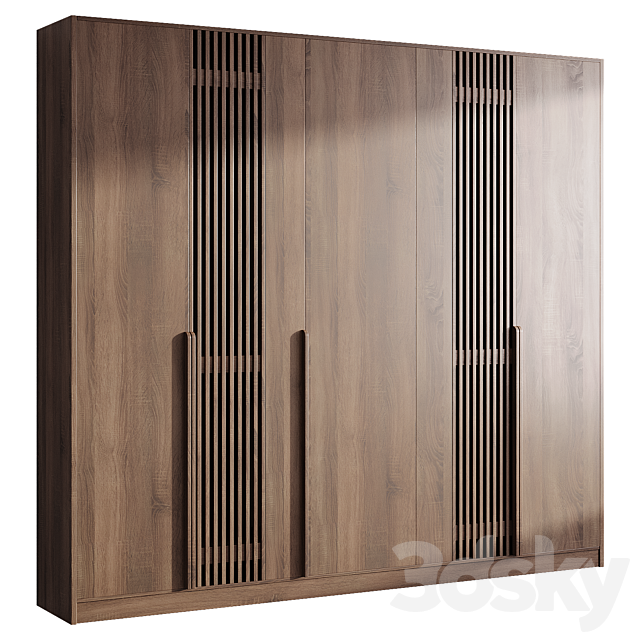 دانلود آبجکت کمد چوبی لباس برای راینو و اسکچاپ